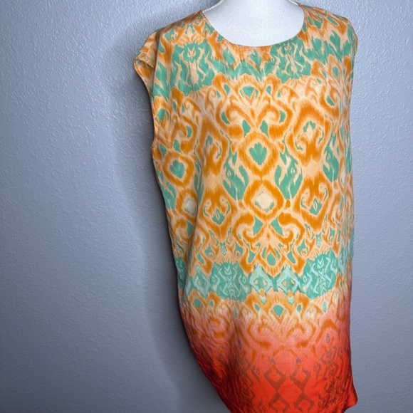 Beth‎ Bowley size 10 Orange & green dress - Picture 6 of 9